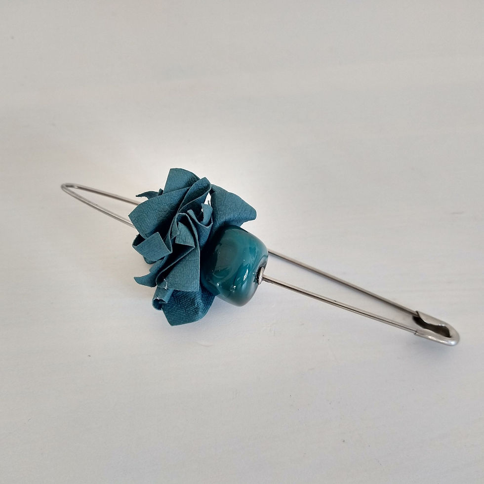 Thumbnail: Opella Murano Glass and Paper Brooch