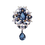 Thumbnail: Ruée Equsite Cristal Broche