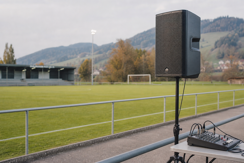 Was ist eine professionelle Sponsorschleife am Sportplatz?