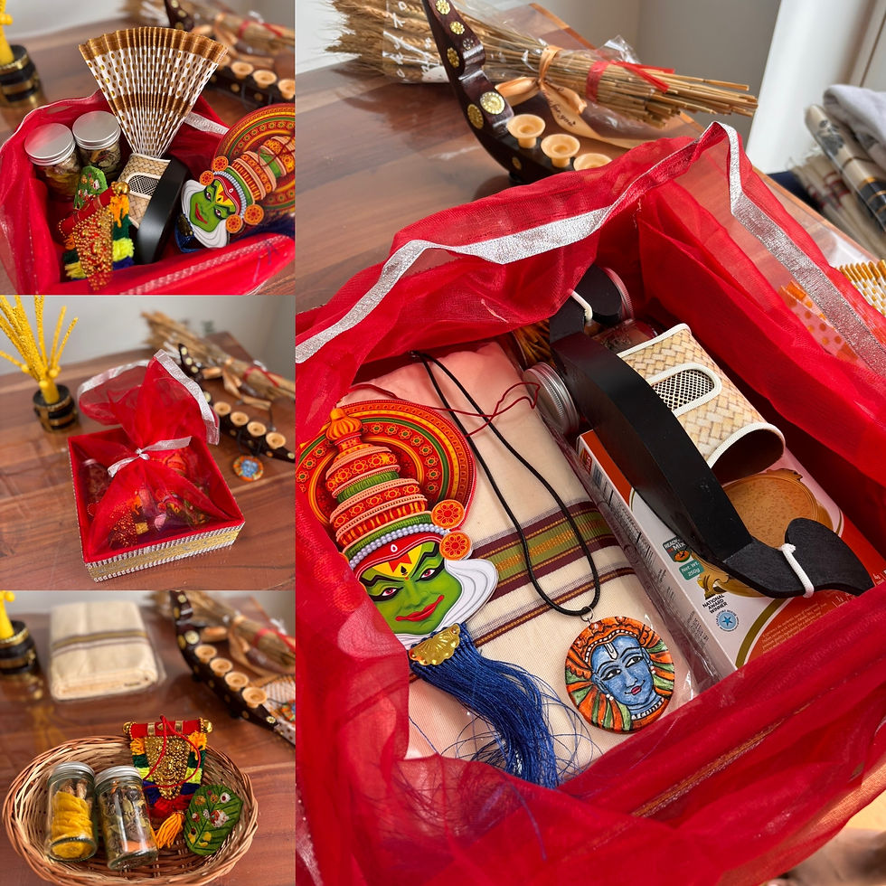 Celebrate the spirit of Onam with thoughtfully curated hampers filled with traditional treats, festive sweets, and handcrafted delights. Perfect for gifting or indulging, each hamper brings a taste of Kerala’s rich culture and festive warmth - and they’re available to buy now! Order yours in time for the celebrations.