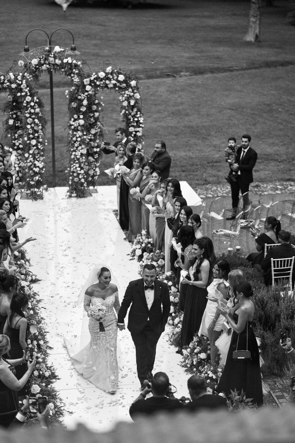 Elegant Fresh-Flower Wedding Arch