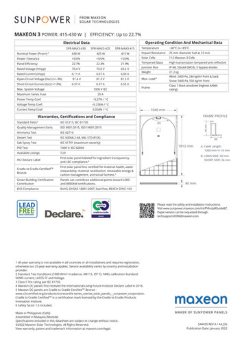 SunPower® MAX3-430W | Sun Powered Yachts