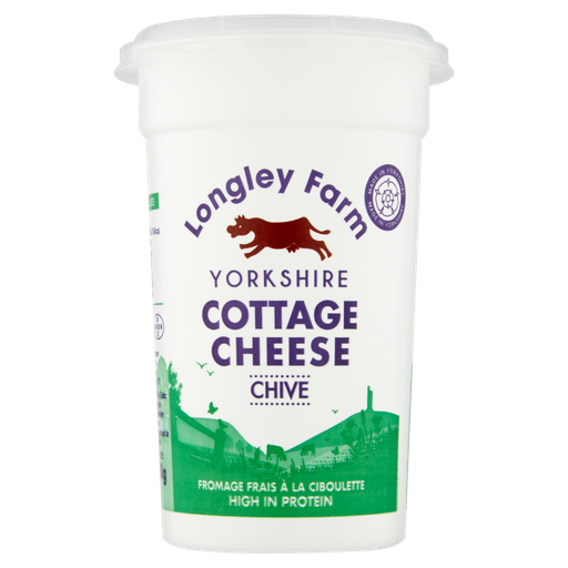 Longley Farm Creams - Cottage Cheese & Chives 250g