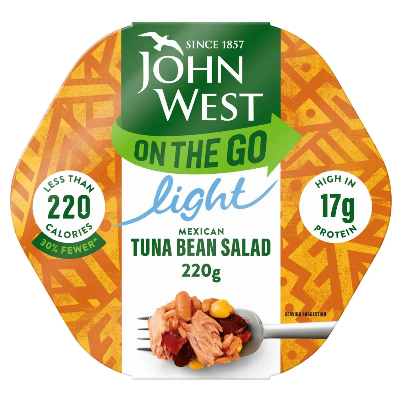 John West On The Go Mexican Tuna Bean Salad Gluten Free 220g