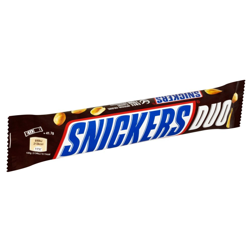 Snickers Milk Chocolate Bar Duo 83.4g