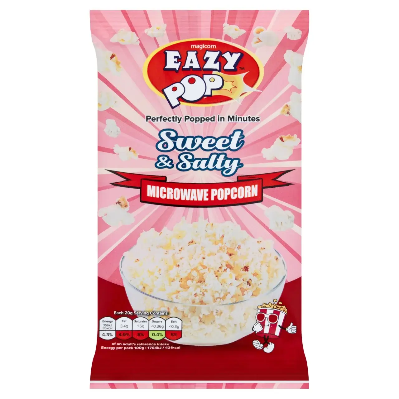Eazy Pop Microwave Popcorn - Sweet & Salted flavour