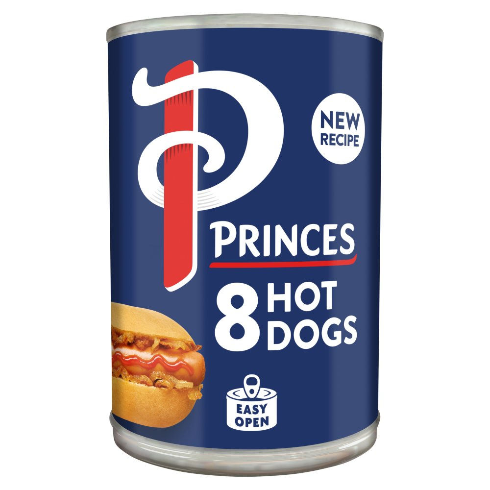 Princes 8 Hot Dogs 400g