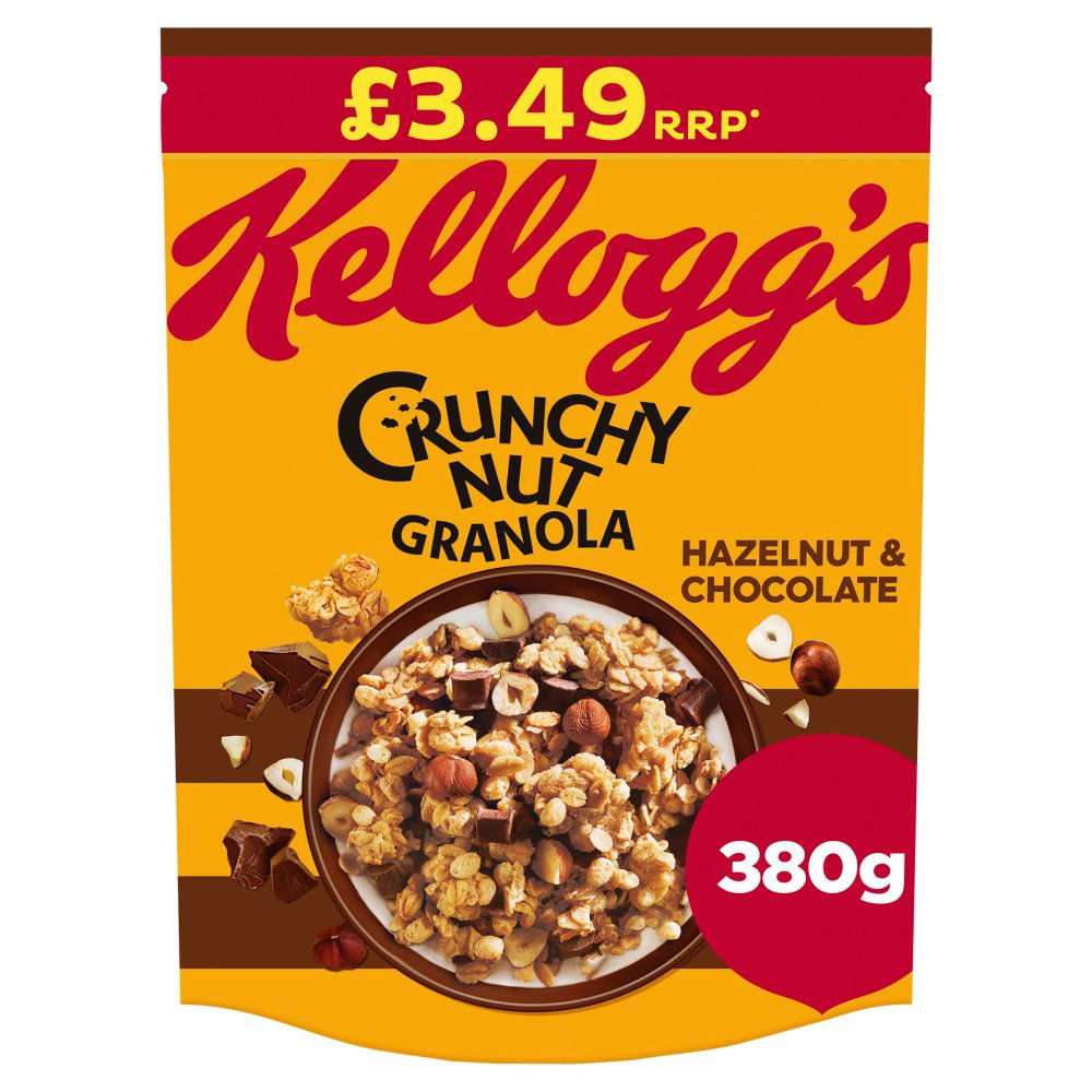 Kellogg's Hazelnut & Chocolate Crunchy Nut Granola 6x380g