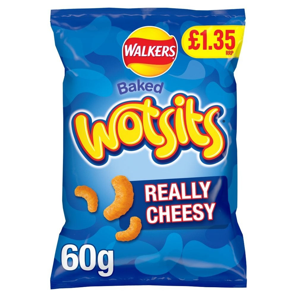 Walkers Baked Wotsits Really Cheesy Crisps 60g