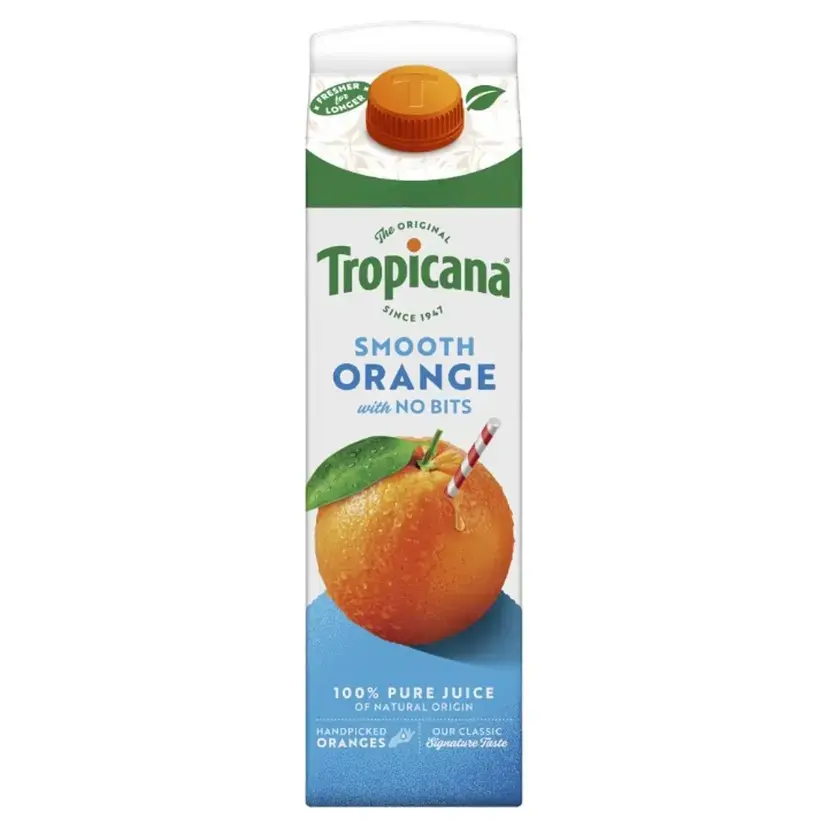 Tropicana Orange Juice Smooth 850ml