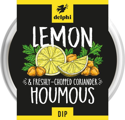 Delphi Dips - Lemon and Coriander Houmous 170g
