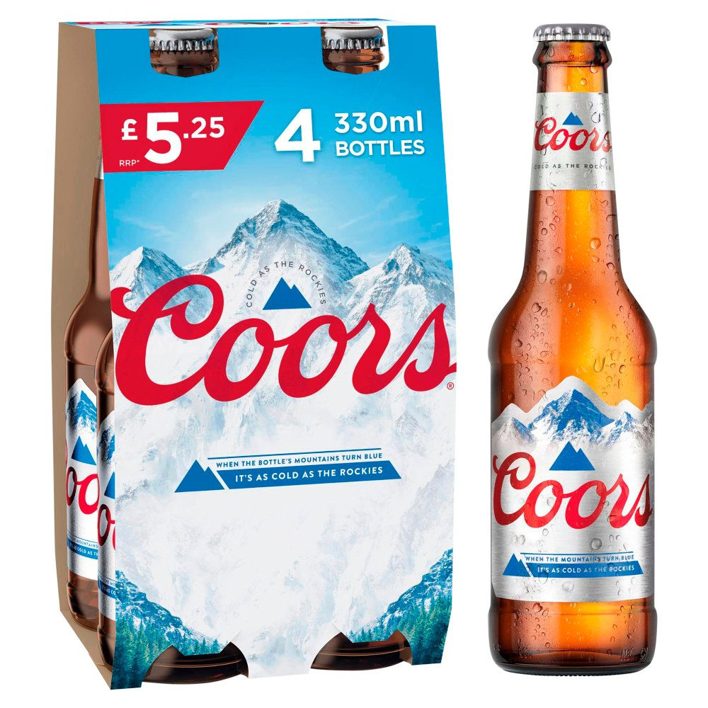 Coors Lager Beer 4*330ml