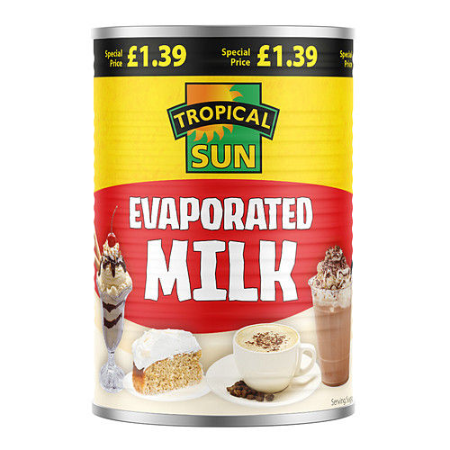 Tropical Sun Evaportaed Milk 410g