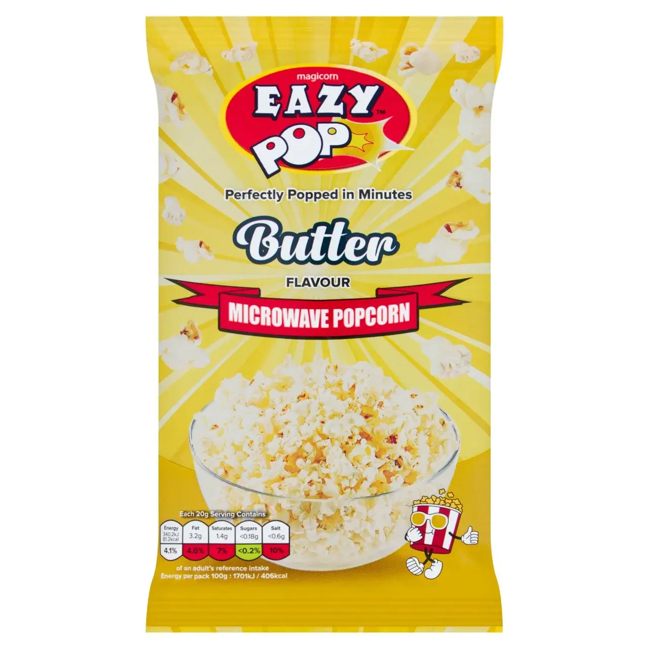 EazypopMicrowave Popcorn - Butter flavour