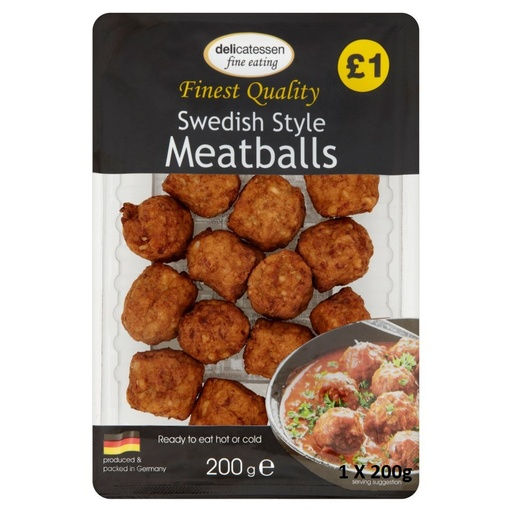 Delicatessen Meatballs PM £1 - Swedish Style 200g