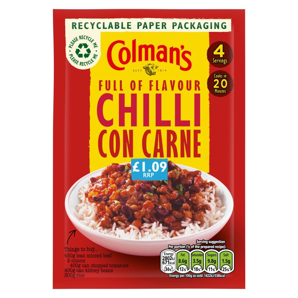 Colman's Recipe Mix Chilli Con Carne 50g