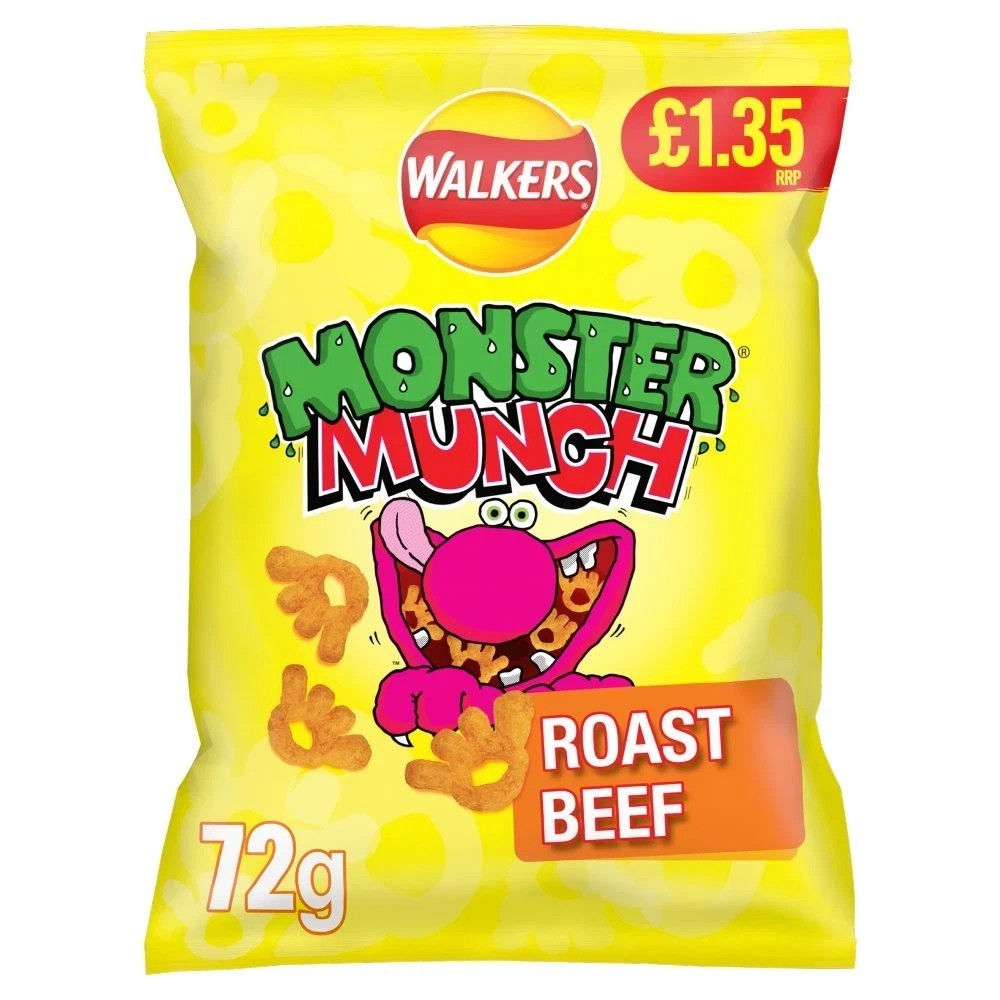 Monster Munch Roasted Beef 72g