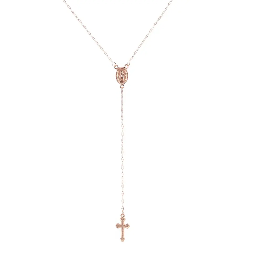 Thumbnail: SUMENG 2024 New Fashion Vintage Christian Cross Bohemia Religious Rosary Pendant