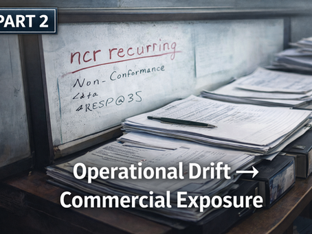 How Operational Drift Becomes Commercial Exposure within EPC Fabrication Yards
