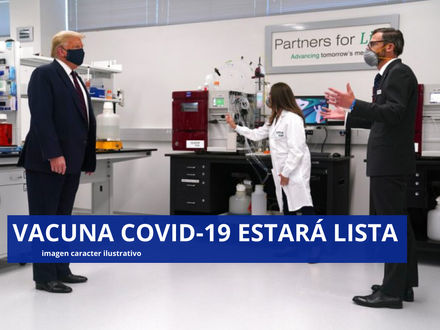 El presidente Trump dice que la vacuna COVID-19 estará disponible en tiempo récord