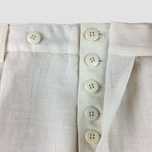 Miniaturbild: Classic Mens Trousers - White Linen