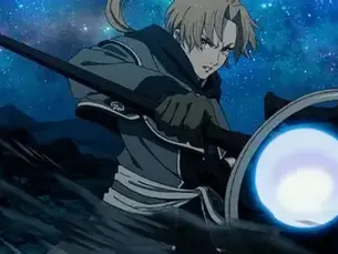 Mushoku Tensei Season 3 key visual featuring Rudeus and other fantasy characters from the upcoming anime season.