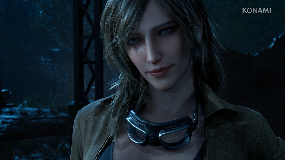 Character portraits of The Boss and Ocelot in Metal Gear Solid Delta: Snake Eater remake trailer, showcasing redesigned models with cinematic lighting.