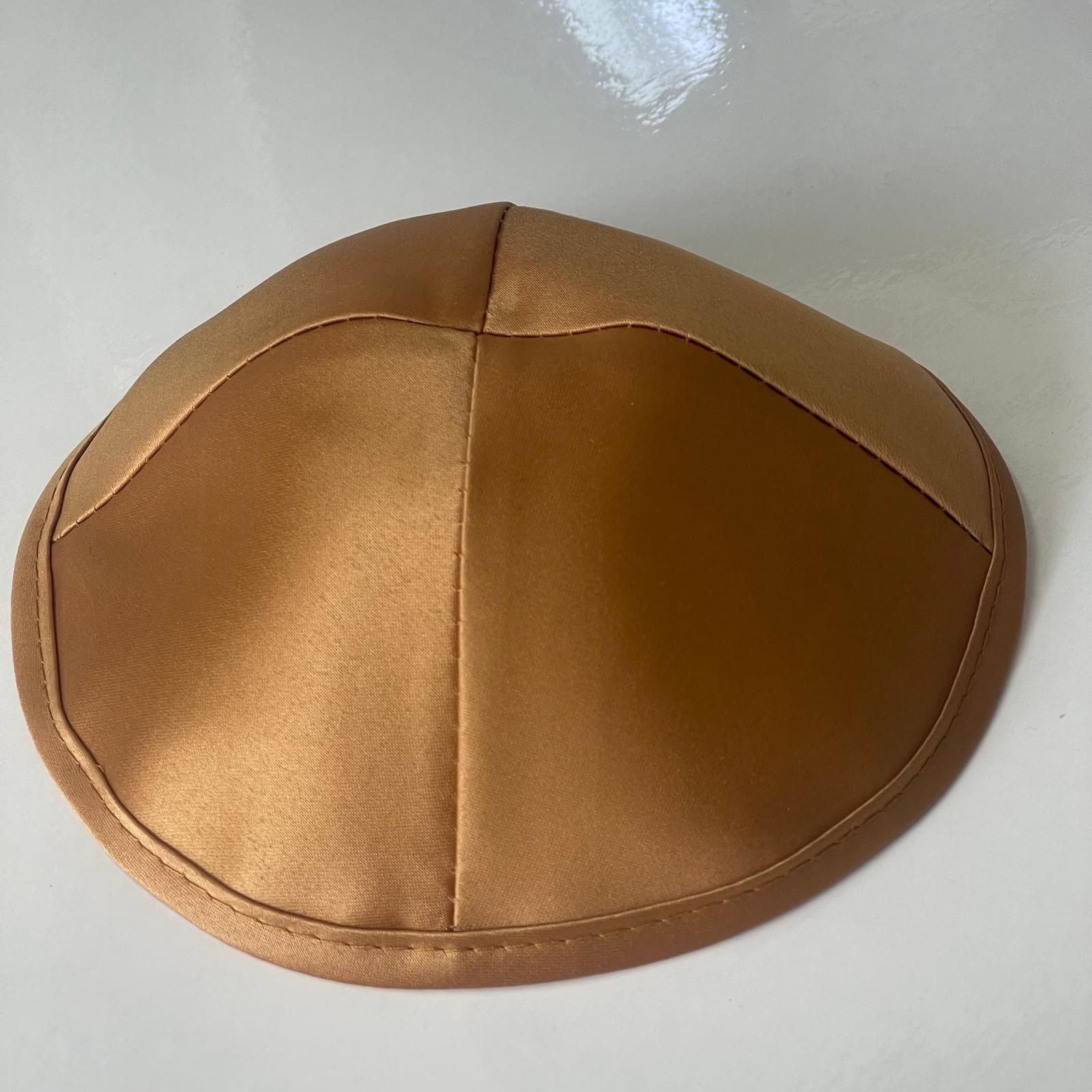 כיפה סאטן צבע קפה