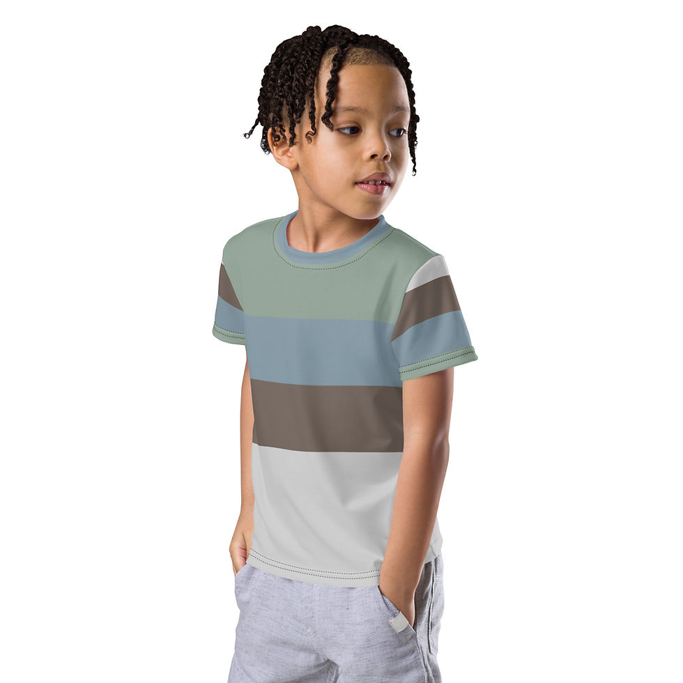 Thumbnail: Theocavi Logo Colors Kids crew neck t-shirt