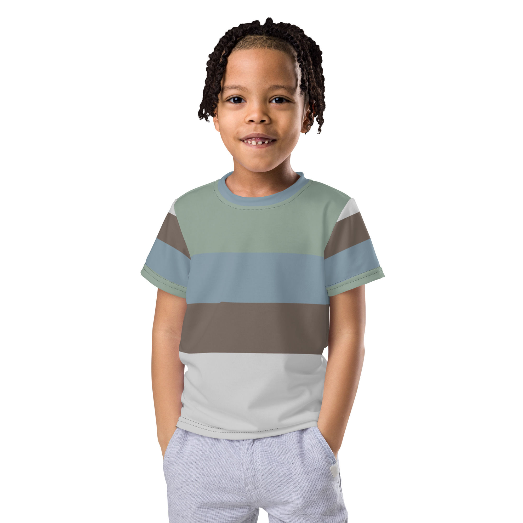 Theocavi Logo Colors Kids crew neck t-shirt