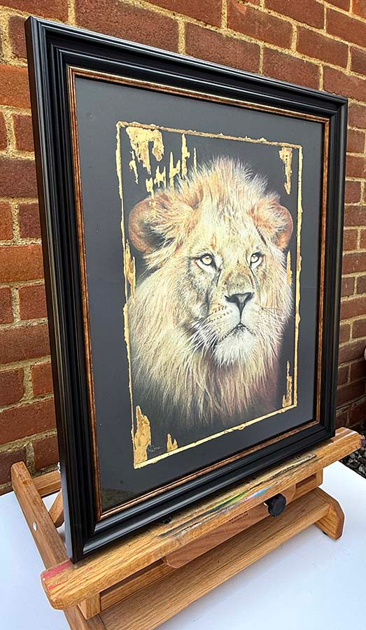 Thumbnail: Original art, Colour pencil Art, Lion Art, Animal Art, Wild Life Art, for sale, Wall Art & Decor, Artist Michael Rose