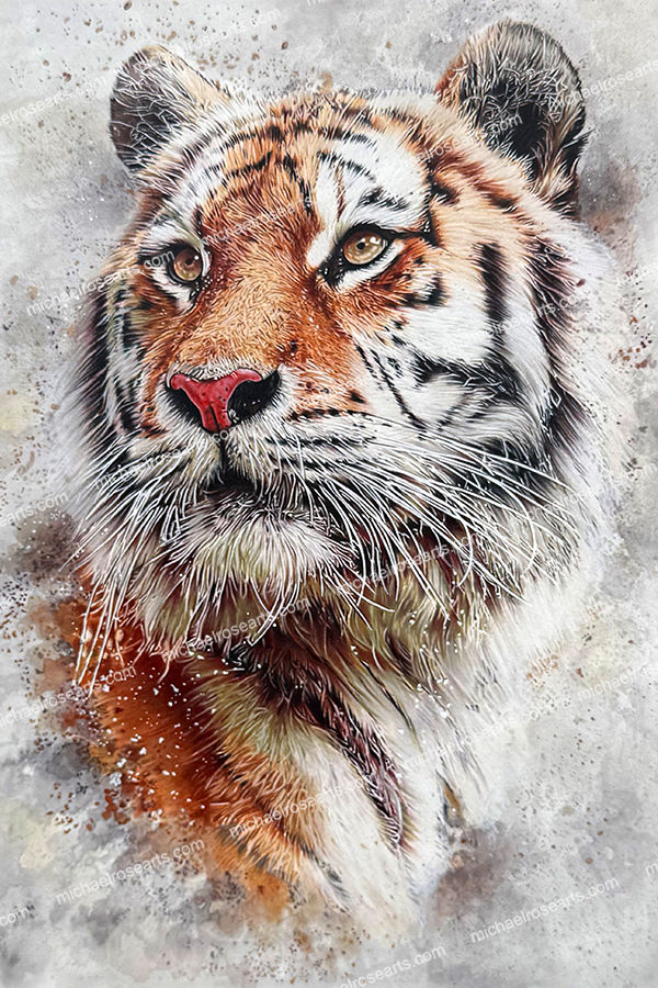 bravery and strength, Tiger, Prints, for sale, Wall Art & Decor, Michael Rose