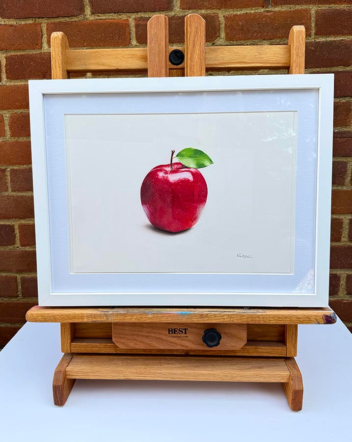 Thumbnail: Original art, 3D Colour pencil Art, Apple Art, for sale, Wall Art & Decor, Artist Michael Rose