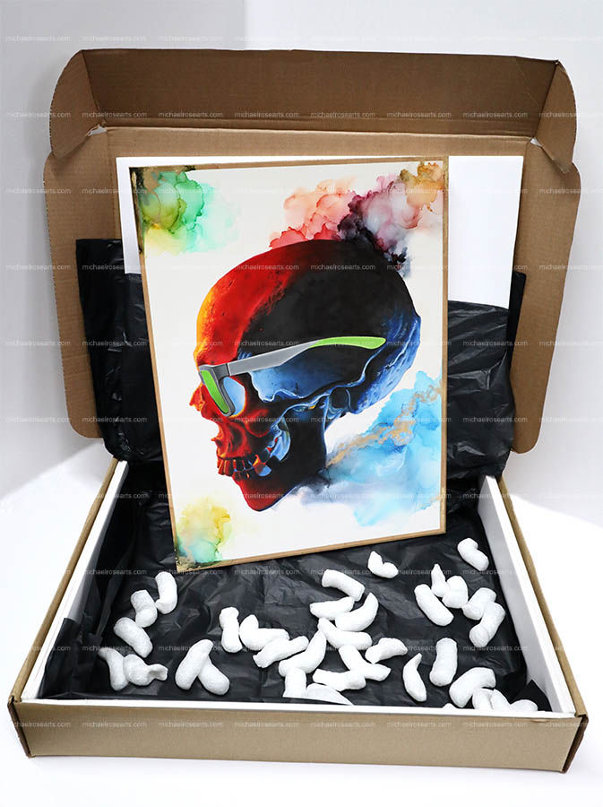 Thumbnail: Skull Art, Wall Art & Decor, Mixed Media Wall Art, Digital Art, Michael Rose Arts