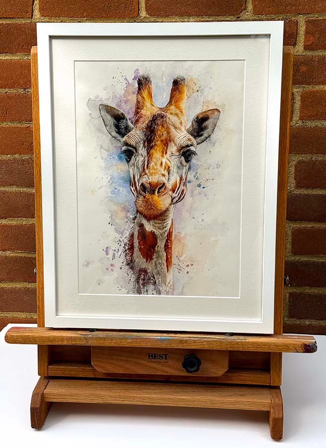 Original art, Colour pencil Art, Giraffe Art, for sale, Wall Art & Decor, Artist Michael Rose