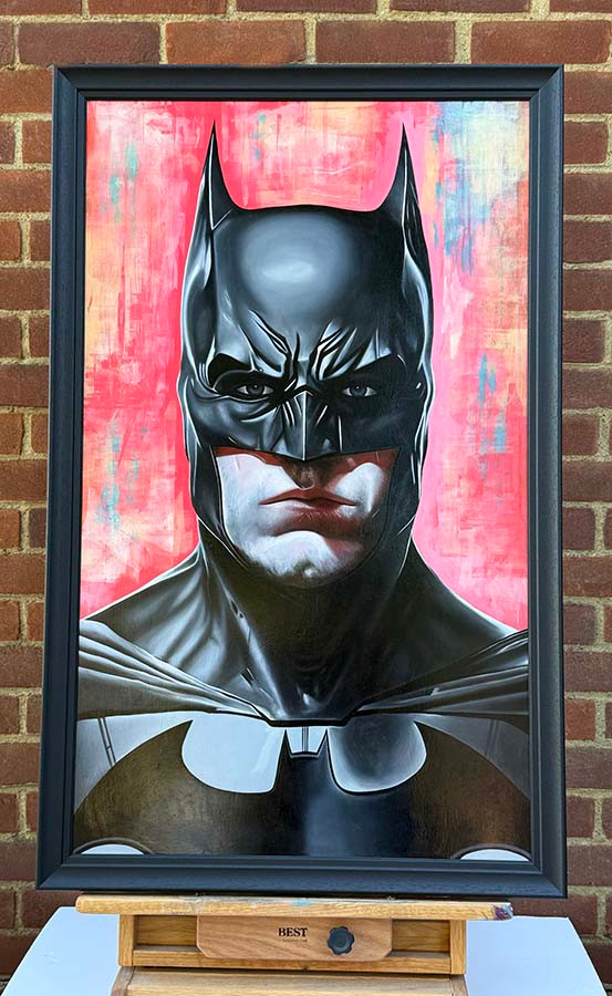 Original art, Oil painting Art, Acrylic painting, Bat man Art, for sale, Wall Art & Decor, Artist Michael Rose