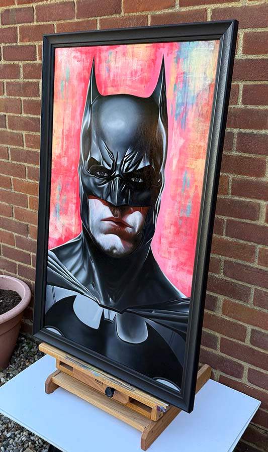 Original art, Oil painting Art, Acrylic painting, Bat man Art, for sale, Wall Art & Decor, Artist Michael Rose