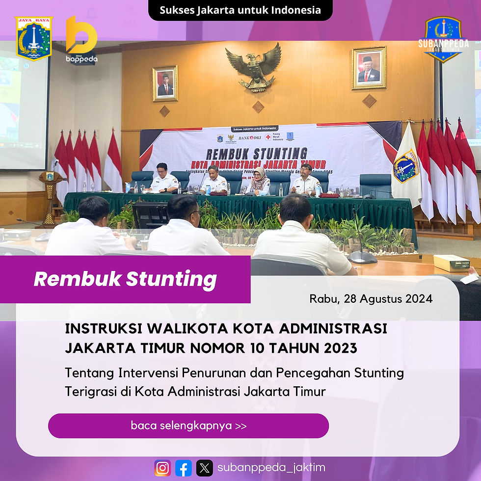 Rembuk Stunting Kota Administrasi Jakarta Timur