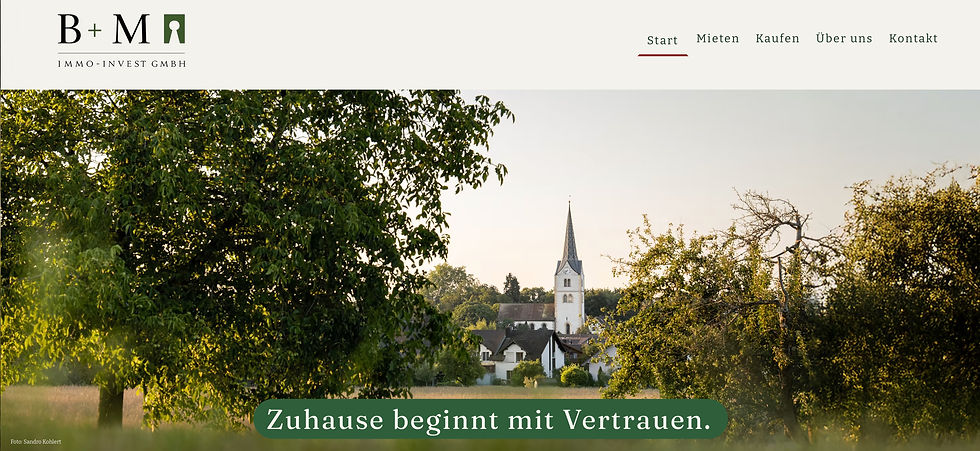 Eine Website soll ein Zuhause sein