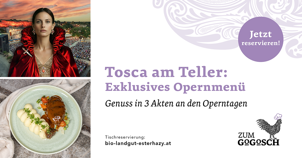 Opernmenü Tosca