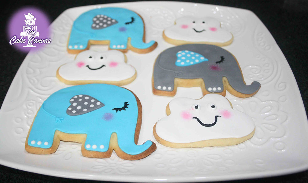 Elephant-and-cloud-cookies