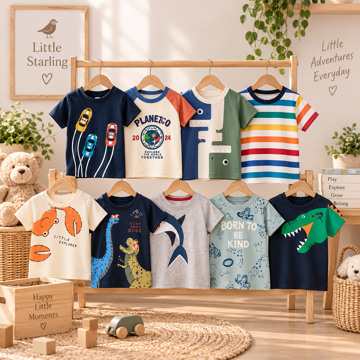 Little Explorer Kids Cotton T-Shirt