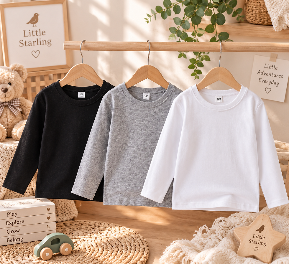 Little Cloud Kids Cotton Long Sleeve T-Shirt