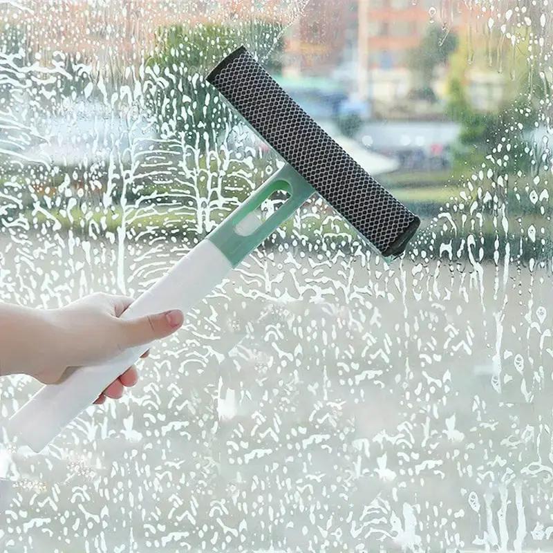 3-in-1 Glass Cleaner With Spray And Double-sided Wiper