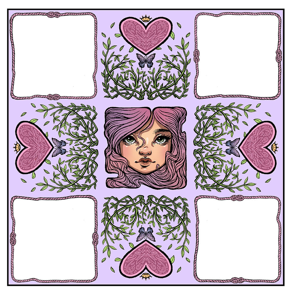 Thumbnail: Victorian Puzzle Purse - Printable PDF