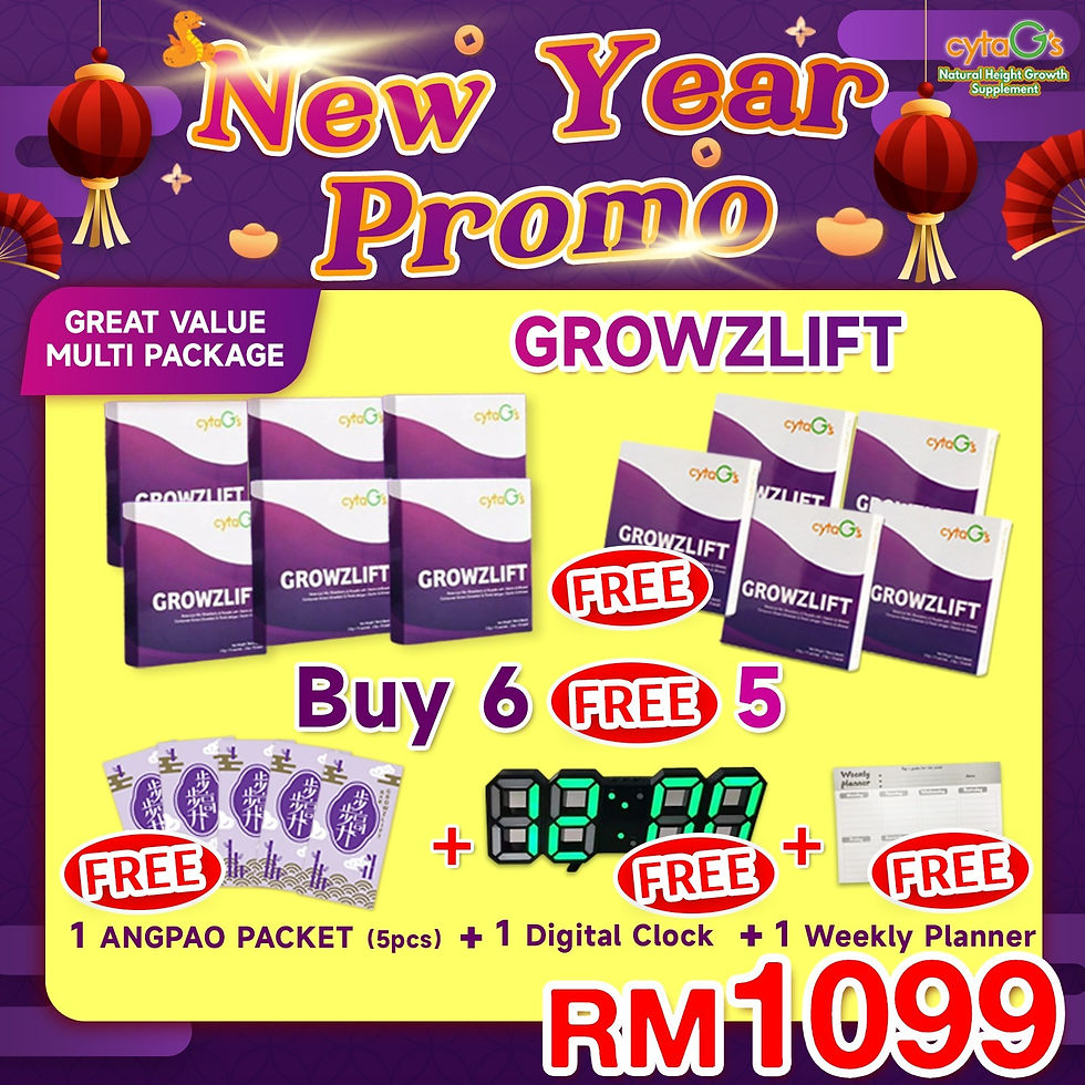 GrowzLift Grow Height Supplement Suitable for Kids below 21 years Buy - 5 Free 6