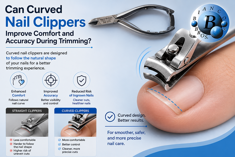 Mehaz Cuticle Nippers | Curved Nail Clipper | Bianco Brothers