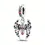 Thumbnail: Silver Spider Charm with Ruby Stone
