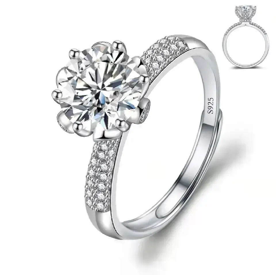 Bague Rose Étincelante