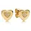 Miniature : Twice the Love: Where Two Hearts Shine in Stud Earrings!